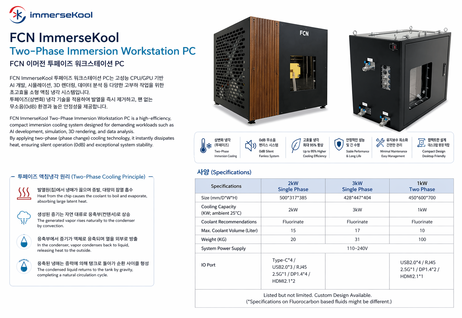 FCN ImmerseKool Two-Phase Workstation PC